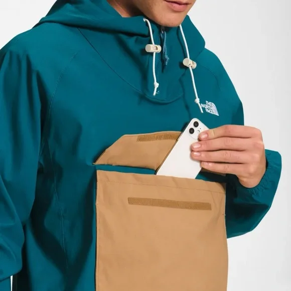 The North Face Fanorak Hooded Jacket Teal/Tan Size L Men NWOT ( never worn) - Picture 2 of 13